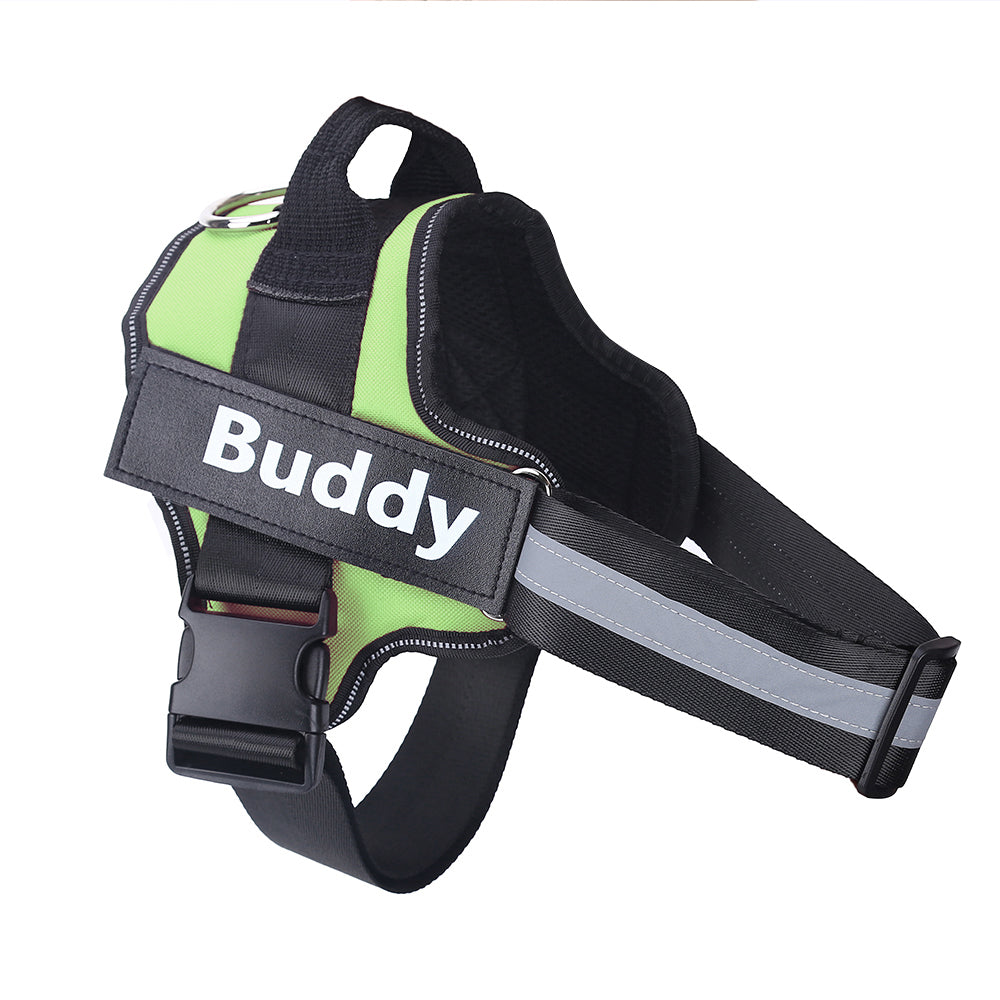 Personalized No-Pull Reflective Dog Harness – Breathable & Adjustable Comfort
